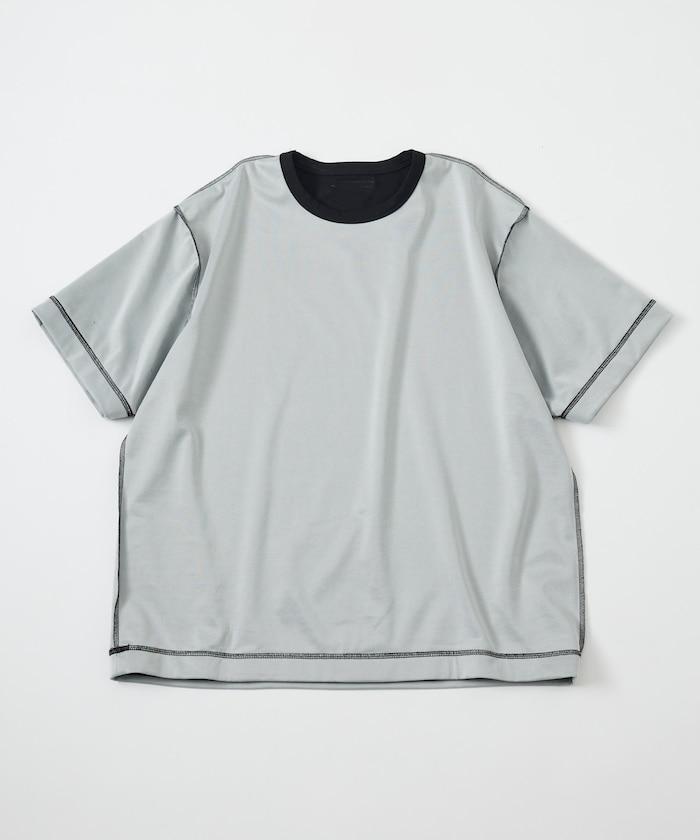 可雙面穿寬鬆版 配色設計 空氣層短袖T恤