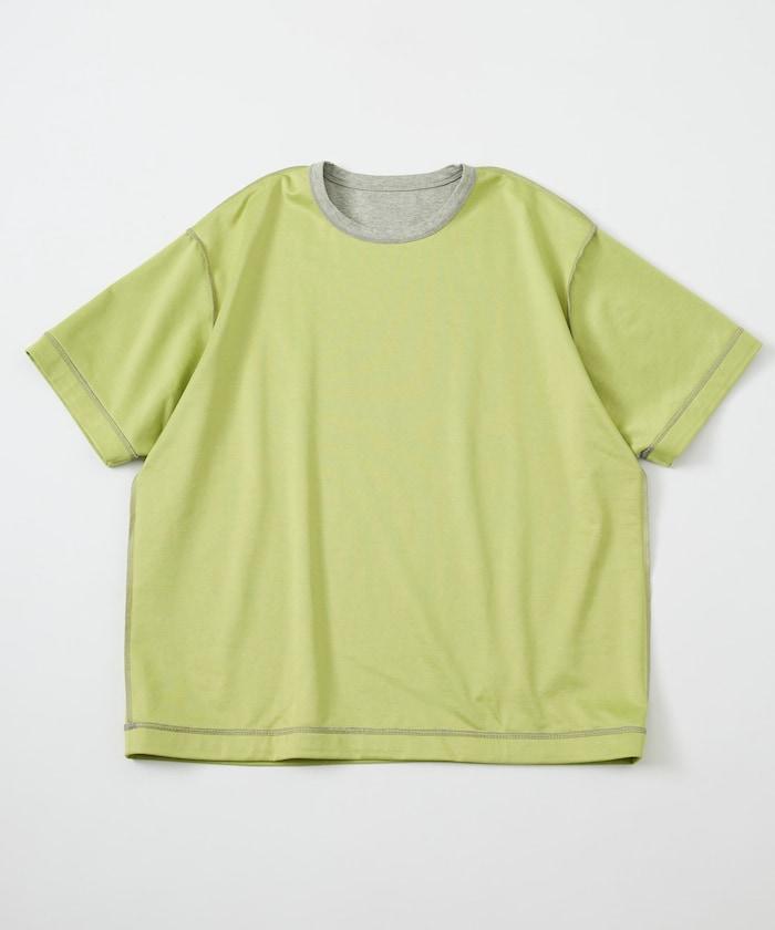 可雙面穿寬鬆版 配色設計 空氣層短袖T恤