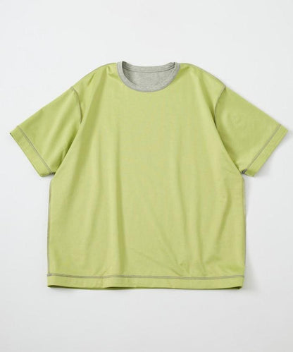 可雙面穿寬鬆版 配色設計 空氣層短袖T恤