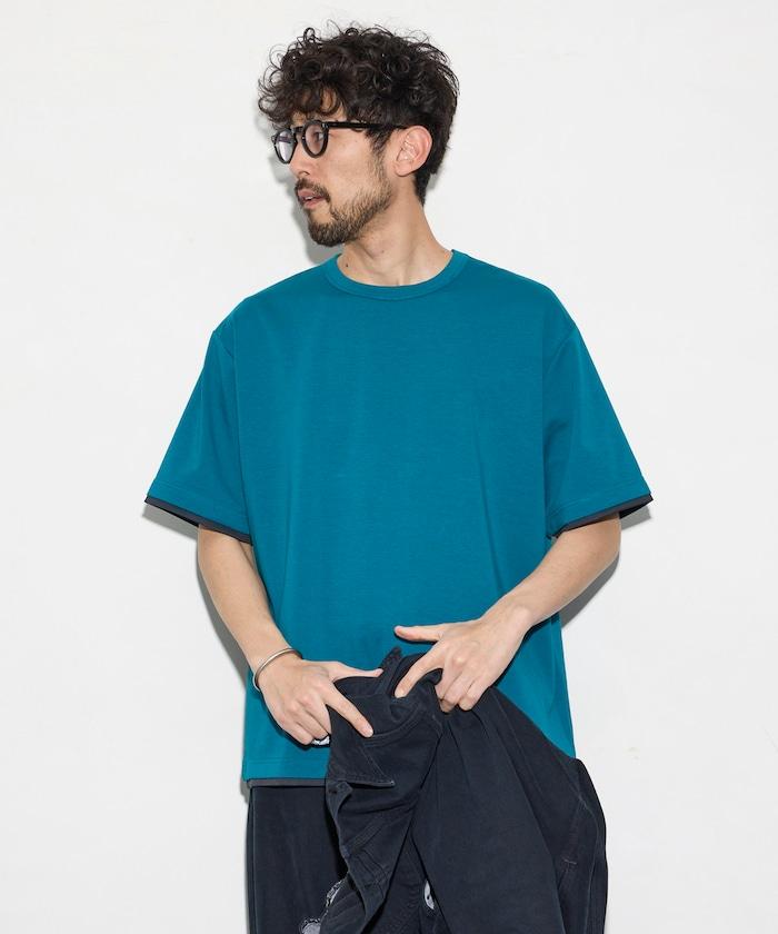 可雙面穿寬鬆版 配色設計 空氣層短袖T恤