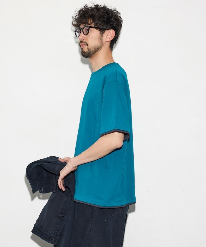 可雙面穿寬鬆版 配色設計 空氣層短袖T恤