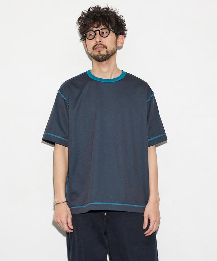 可雙面穿寬鬆版 配色設計 空氣層短袖T恤