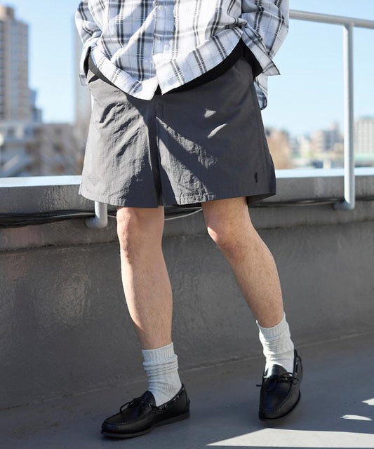 中長款 闊腿 尼龍 短褲