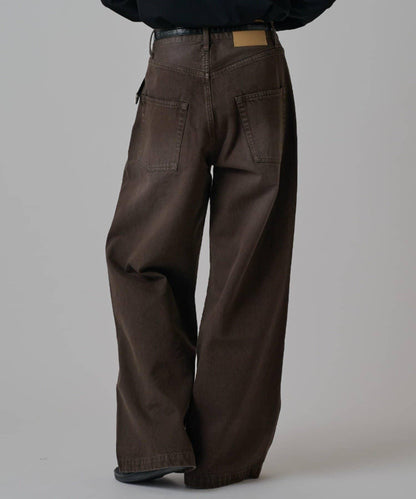 闊腿牛仔褲