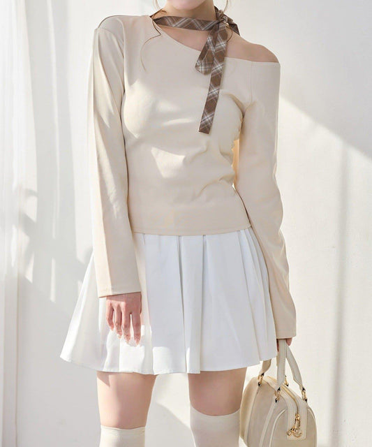 one after another 蝴蝶結領設計 上衣