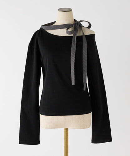 one after another 蝴蝶結領設計 上衣