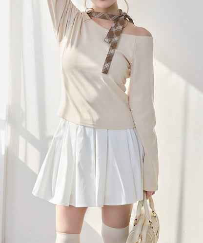 one after another 蝴蝶結領設計 上衣