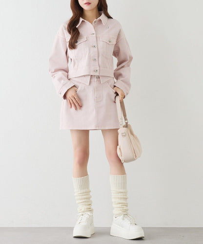 one after another 寶石裝飾 牛仔夾克