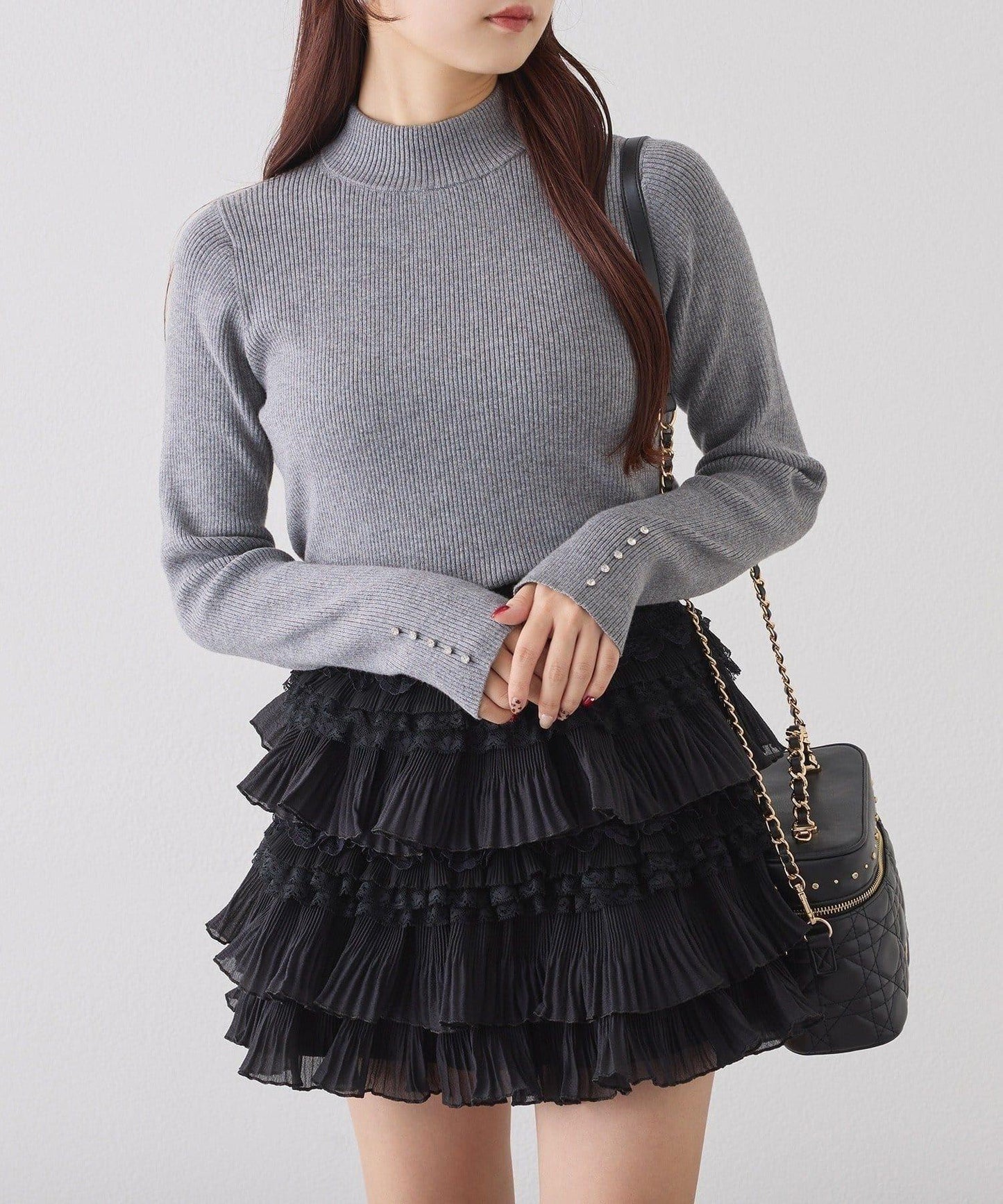 one after another 荷葉邊迷你半身裙