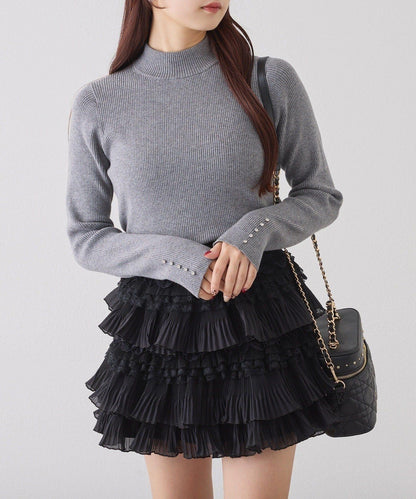 one after another 荷葉邊迷你半身裙