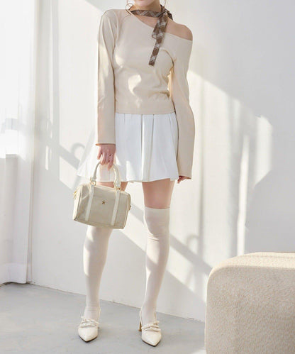 one after another 蝴蝶結領設計 上衣