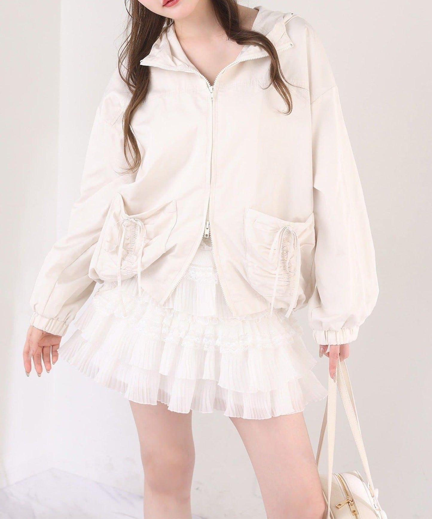 one after another 荷葉邊迷你半身裙