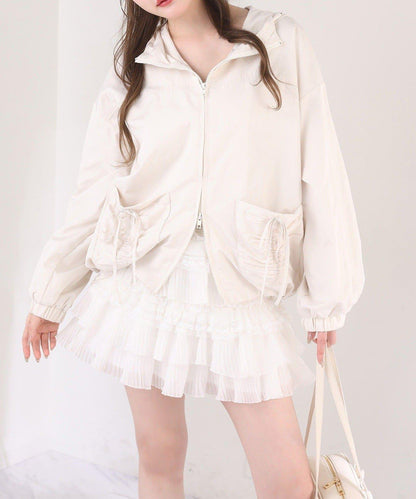 one after another 荷葉邊迷你半身裙