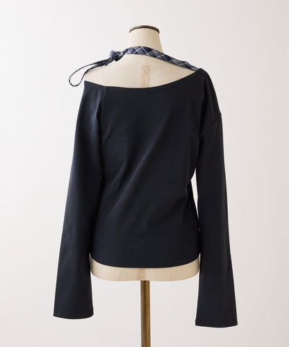 one after another 蝴蝶結領設計 上衣