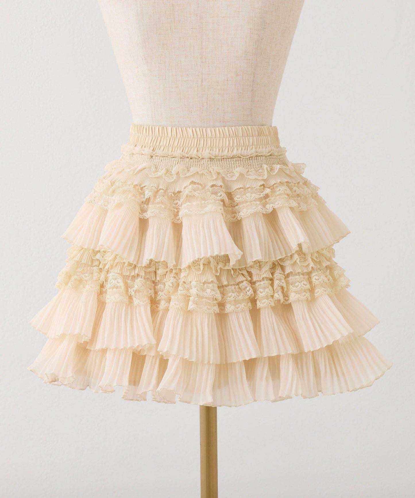 one after another 荷葉邊迷你半身裙