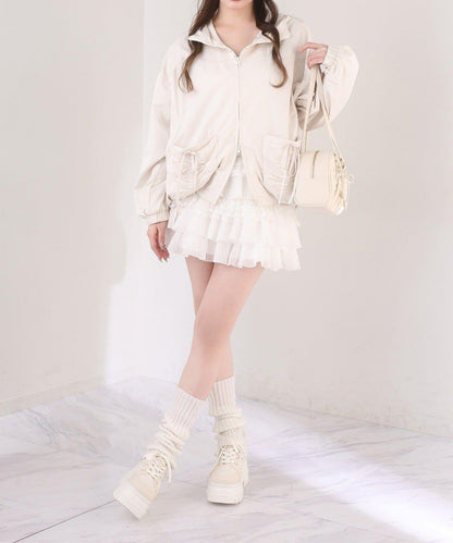 one after another 荷葉邊迷你半身裙