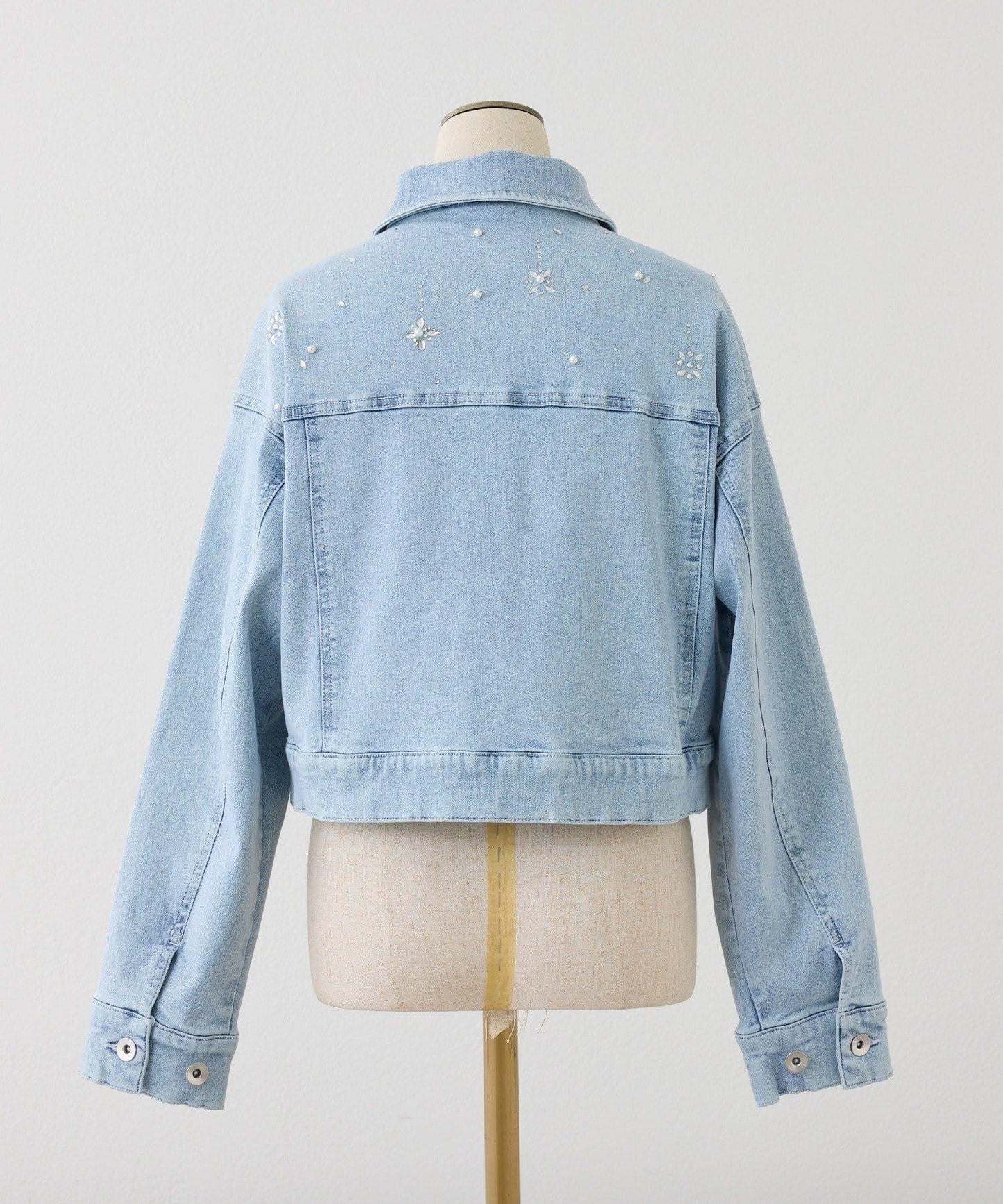 one after another 寶石裝飾 牛仔夾克