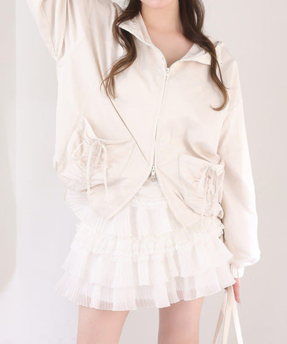 one after another 荷葉邊迷你半身裙