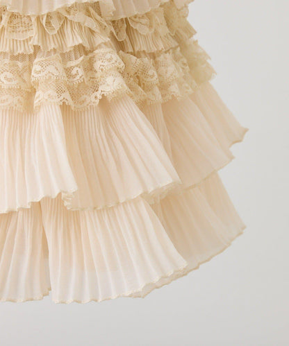 one after another 荷葉邊迷你半身裙