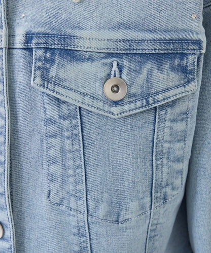 one after another 寶石裝飾 牛仔夾克