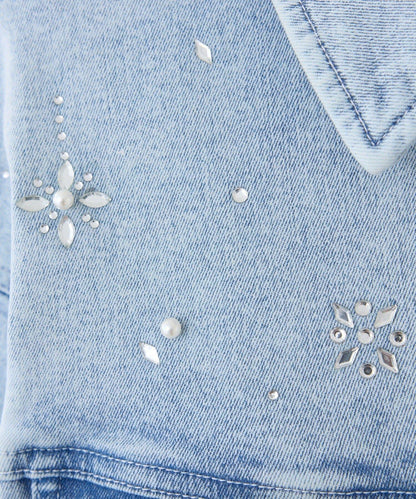 one after another 寶石裝飾 牛仔夾克