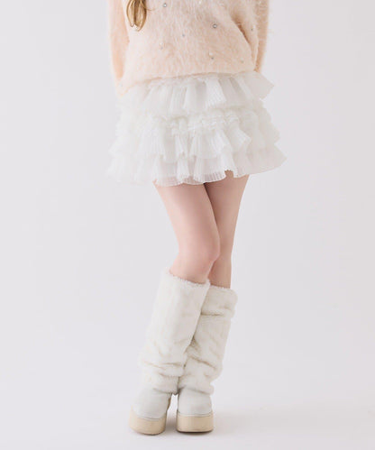 one after another 荷葉邊迷你半身裙