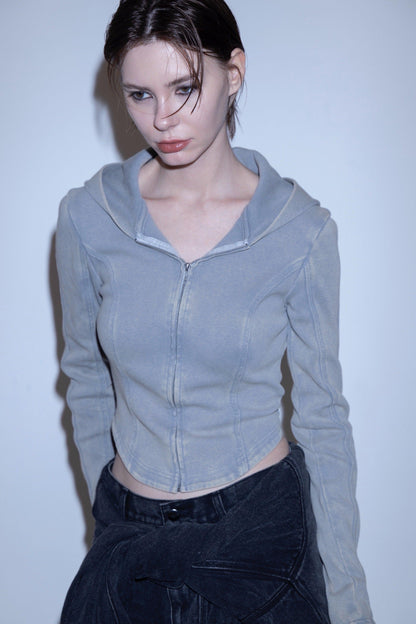 Corset zip 設計 上衣