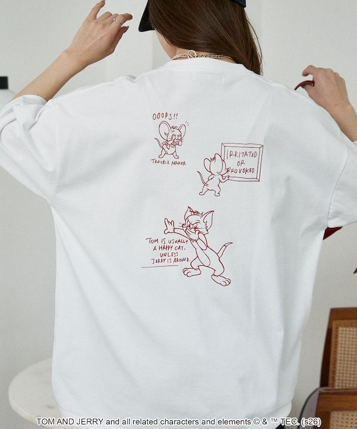 TOM AND JERRY（貓和老鼠） 圖案T恤