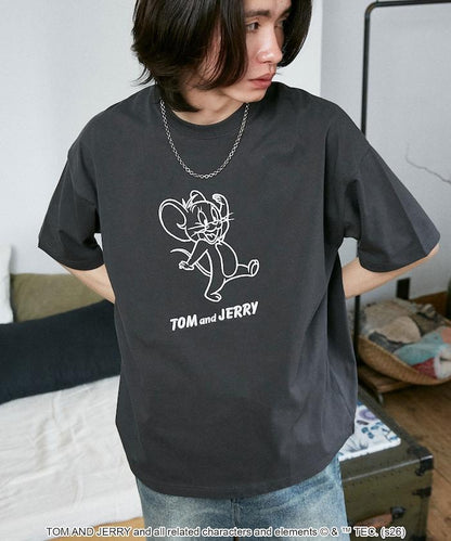 TOM AND JERRY（貓和老鼠） 圖案T恤