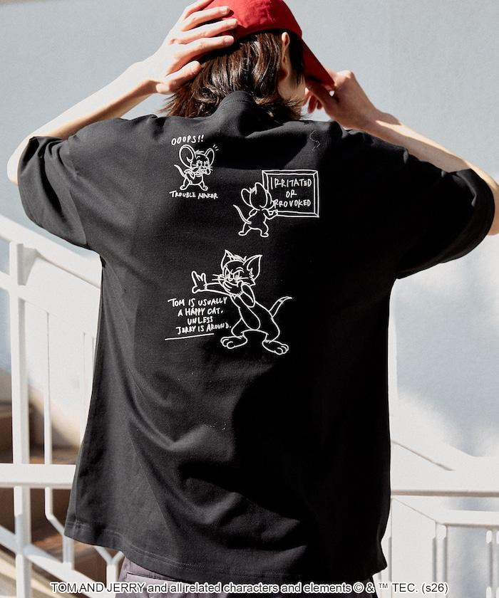 TOM AND JERRY（貓和老鼠） 圖案T恤