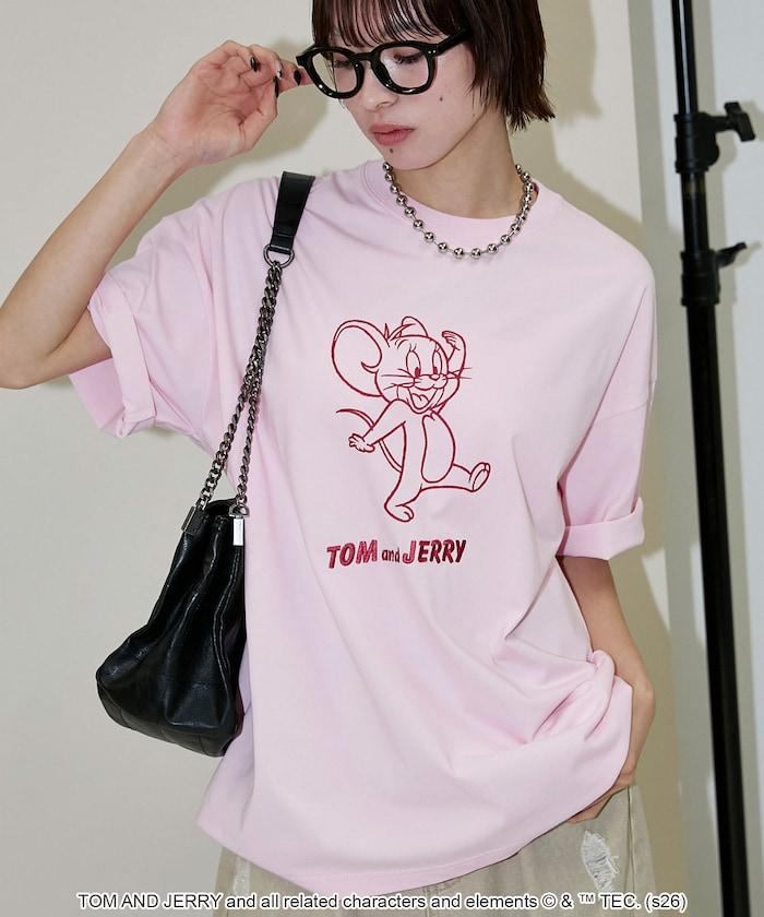 TOM AND JERRY（貓和老鼠） 圖案T恤