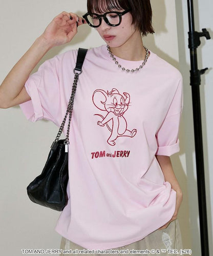 TOM AND JERRY（貓和老鼠） 圖案T恤