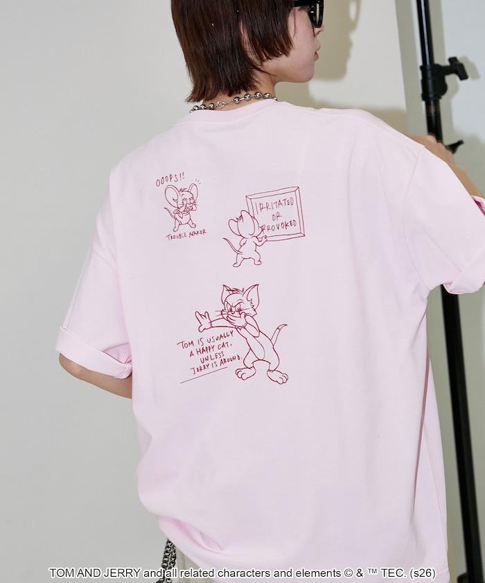 TOM AND JERRY（貓和老鼠） 圖案T恤