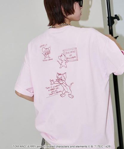 TOM AND JERRY（貓和老鼠） 圖案T恤