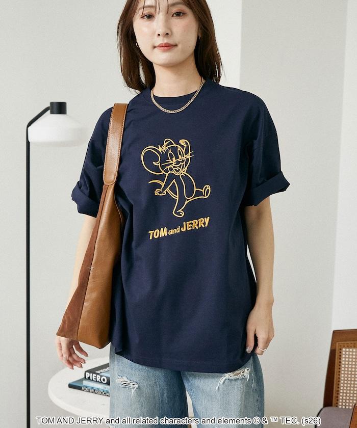 TOM AND JERRY（貓和老鼠） 圖案T恤