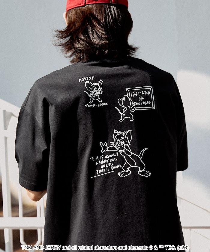 TOM AND JERRY（貓和老鼠） 圖案T恤