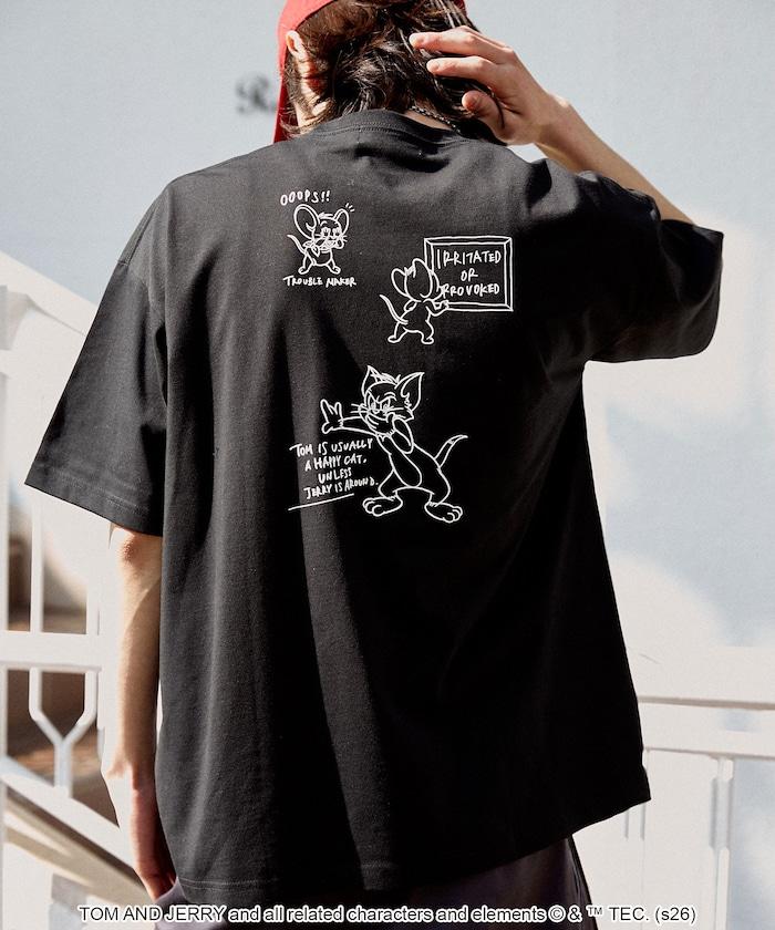TOM AND JERRY（貓和老鼠） 圖案T恤