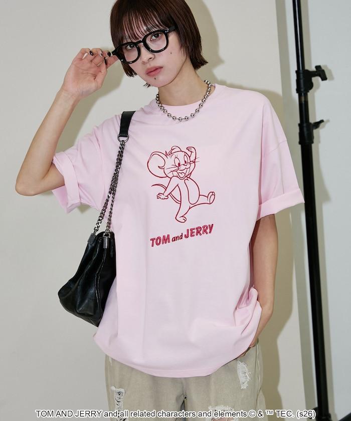 TOM AND JERRY（貓和老鼠） 圖案T恤