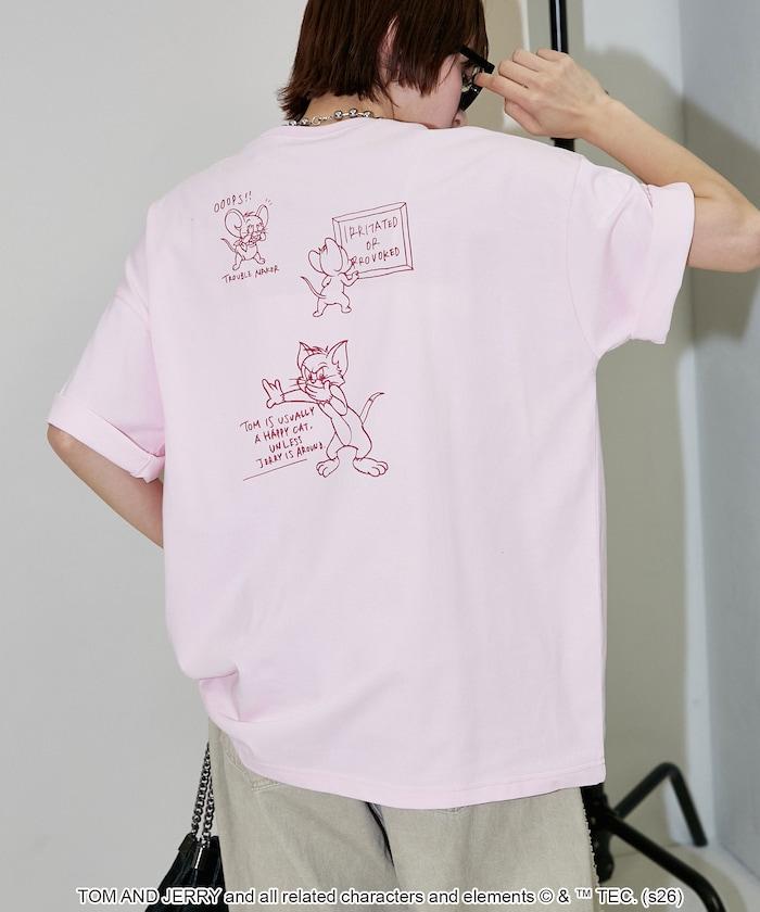 TOM AND JERRY（貓和老鼠） 圖案T恤