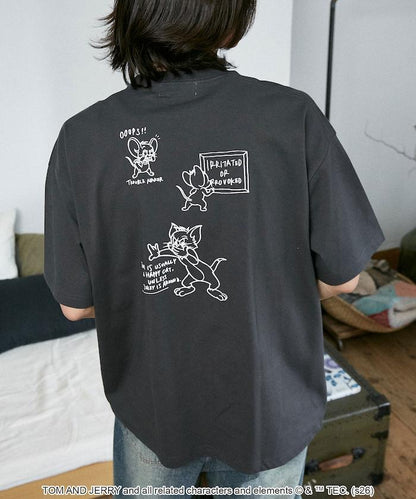 TOM AND JERRY（貓和老鼠） 圖案T恤