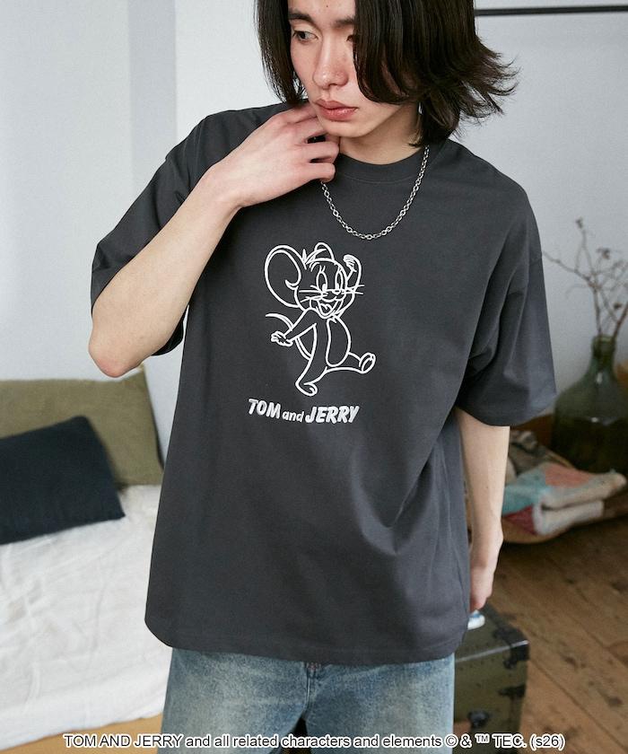TOM AND JERRY（貓和老鼠） 圖案T恤