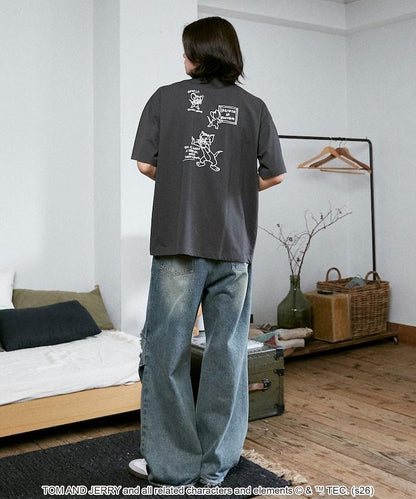 TOM AND JERRY（貓和老鼠） 圖案T恤