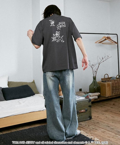 TOM AND JERRY（貓和老鼠） 圖案T恤