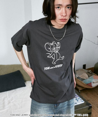 TOM AND JERRY（貓和老鼠） 圖案T恤