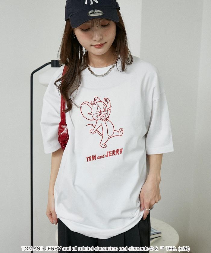 TOM AND JERRY（貓和老鼠） 圖案T恤