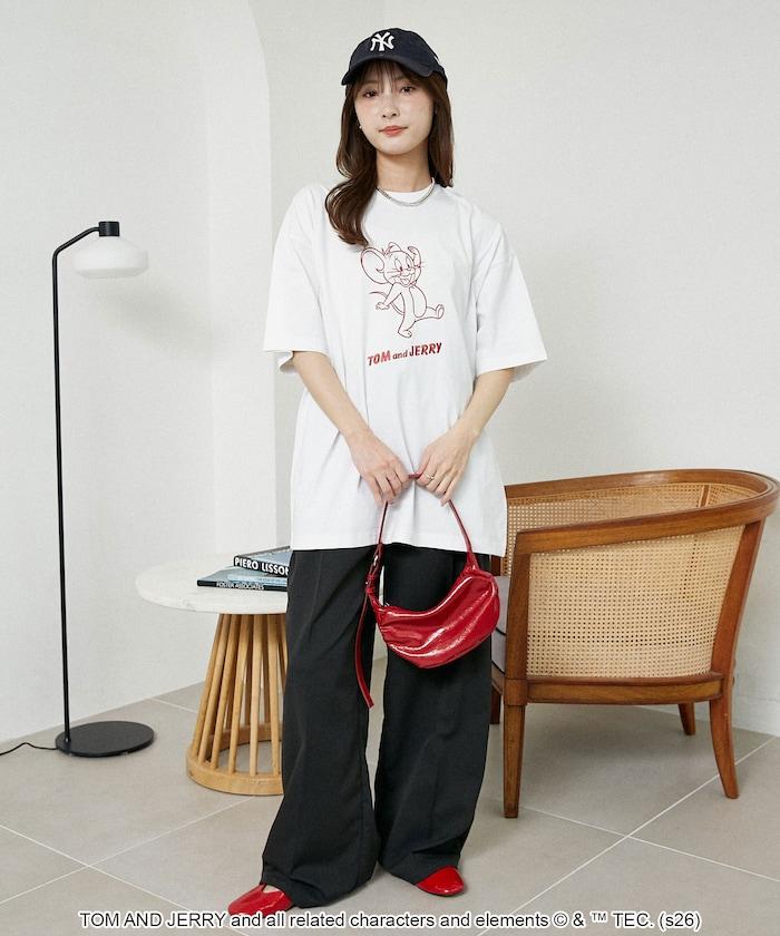 TOM AND JERRY（貓和老鼠） 圖案T恤
