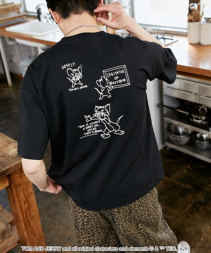 TOM AND JERRY（貓和老鼠） 圖案T恤