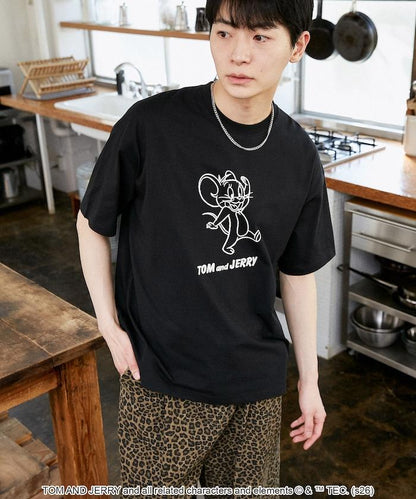 TOM AND JERRY（貓和老鼠） 圖案T恤
