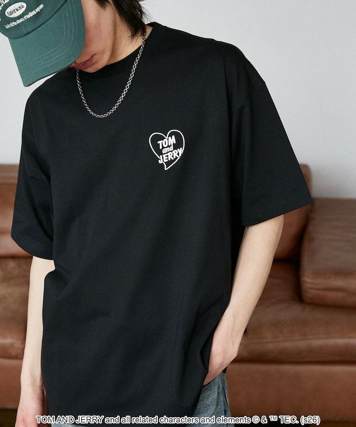 TOM AND JERRY（貓和老鼠） 心形圖案 功能性T恤