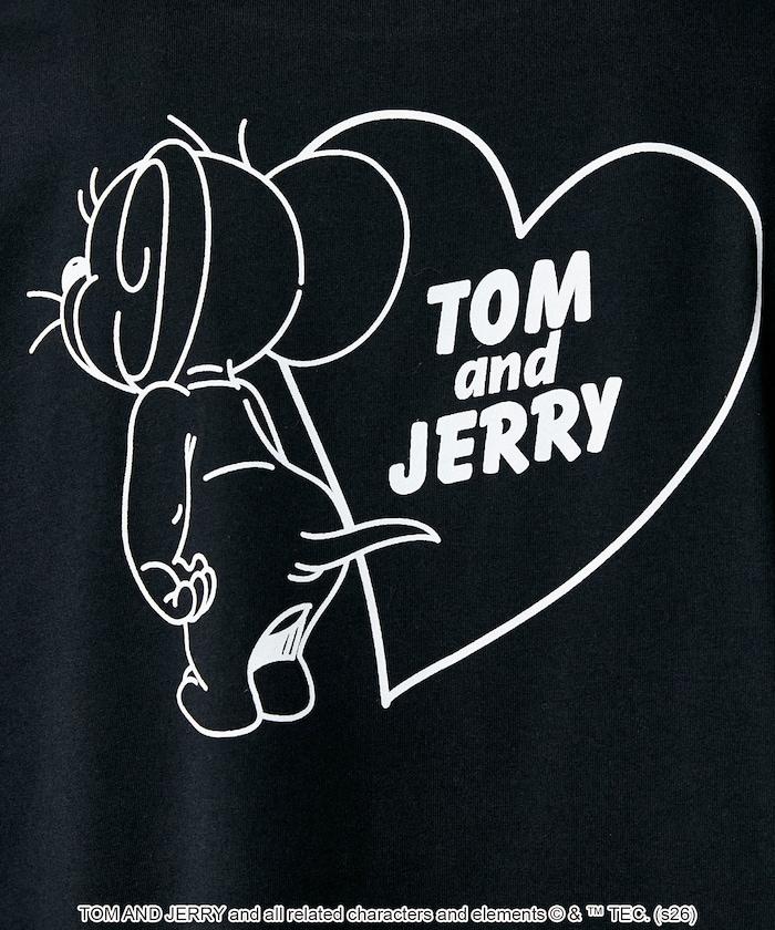 TOM AND JERRY（貓和老鼠） 心形圖案 功能性T恤